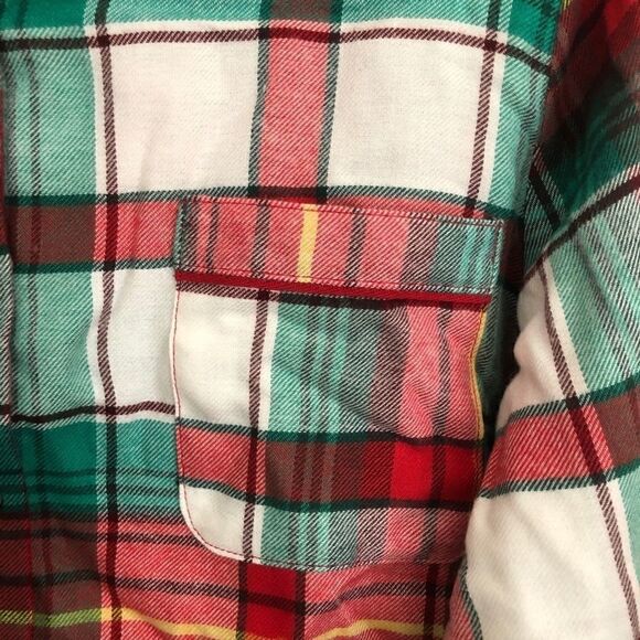 CALSIE Plaid Flannel Notch Collar Pajama Size M - Picture 11 of 11